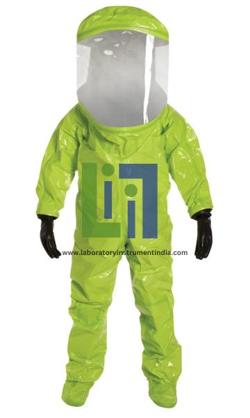 10000 Encapsulated Level A Suit with Expanded Back Neoprene, Silver shield, Aramid Fiber Gloves