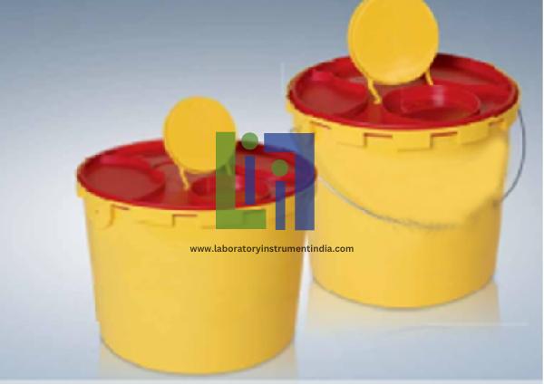 Container, sharps, leak-proof plastic,4L