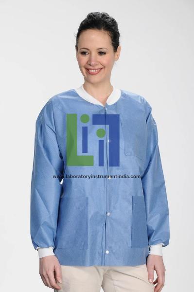Aseptic Extra-Safe Lab Jackets — Ceil Blue