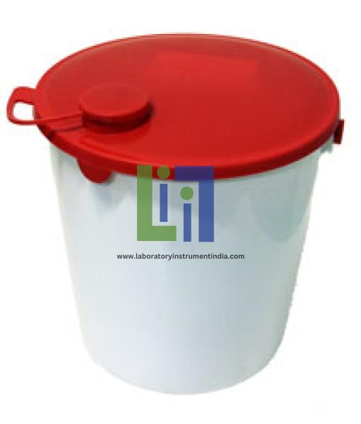 Bucket,HDPE,with lid,14 l