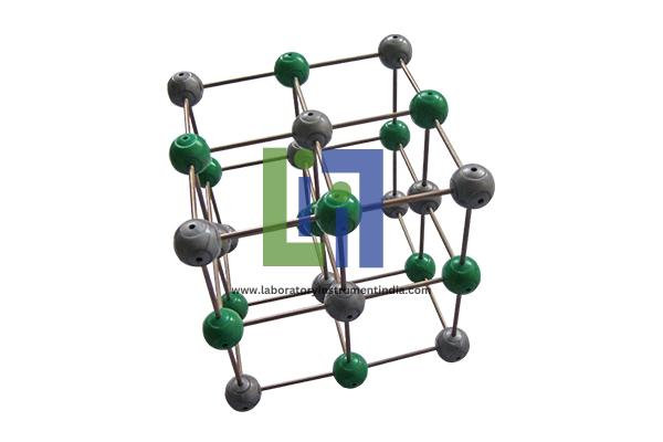 Cesium Chloride Crystal Structure Model