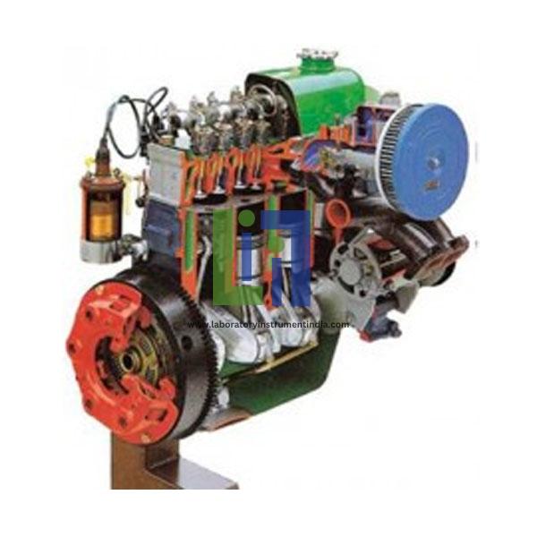 Coil Ignition Petrol Engine Cutaway