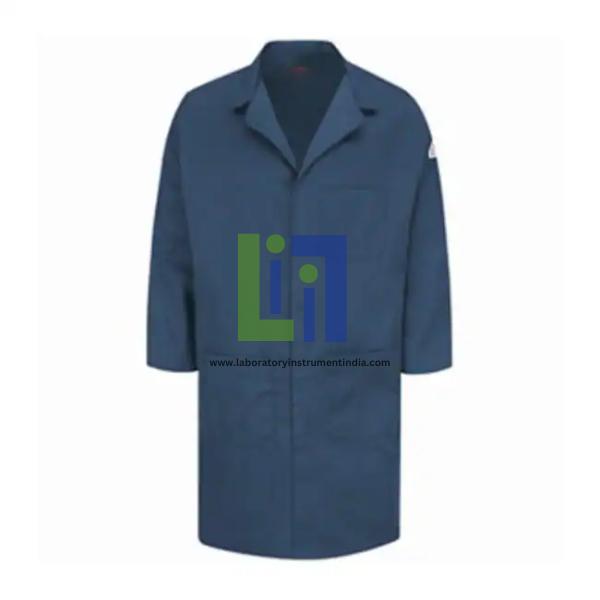 Concealed Snap Front Cotton Lab Coats