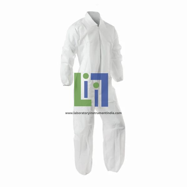 Coverall with Elastic Wrist and Ankle and Serged Seams