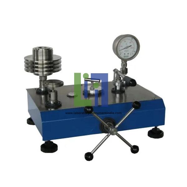 Dead Weight Pressure Gauge Calibrator Tester