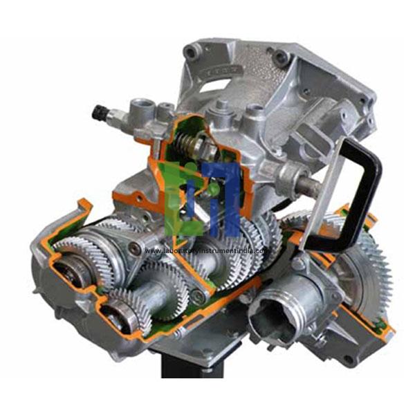 FWD Six Speed Manual Gearbox With Differential Cutaway