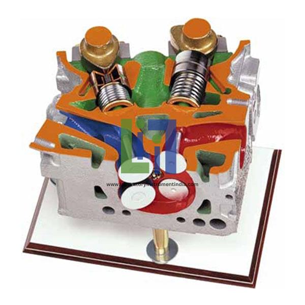 Four Valve DOHC Engine Head Cutaway