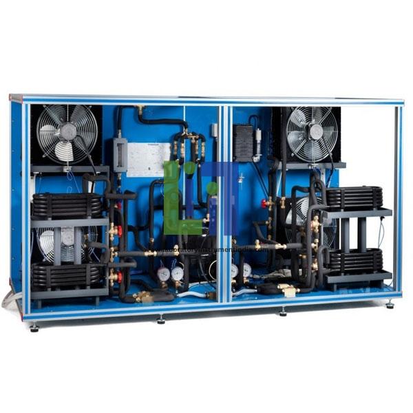 Heat Pump Air Conditioning Refrigeration Unit With Cycle Inversion Valve And Four Evaporators