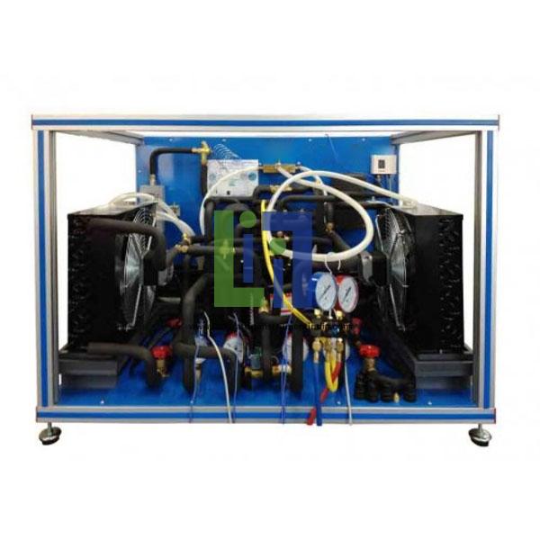 Heat Pump Air Conditioning Refrigeration Unit With Cycle Inversion Valve and Two Evaporators