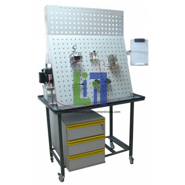 Hydraulic Bench with Transparent Components