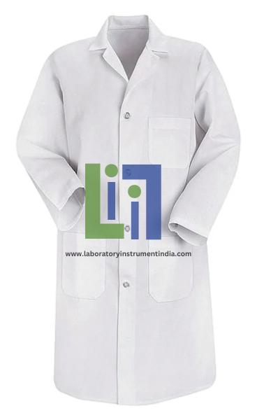 Mens Button-Front Lab Coat