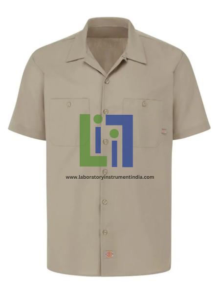 Mens Desert Sand Short Sleeve Industrial Work Shirt