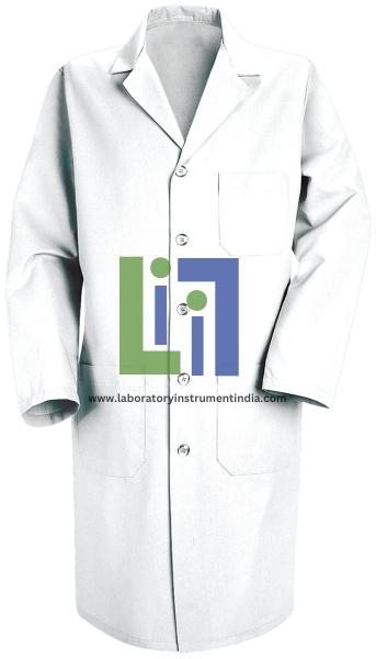 Mens High-Performance White Lab Coats