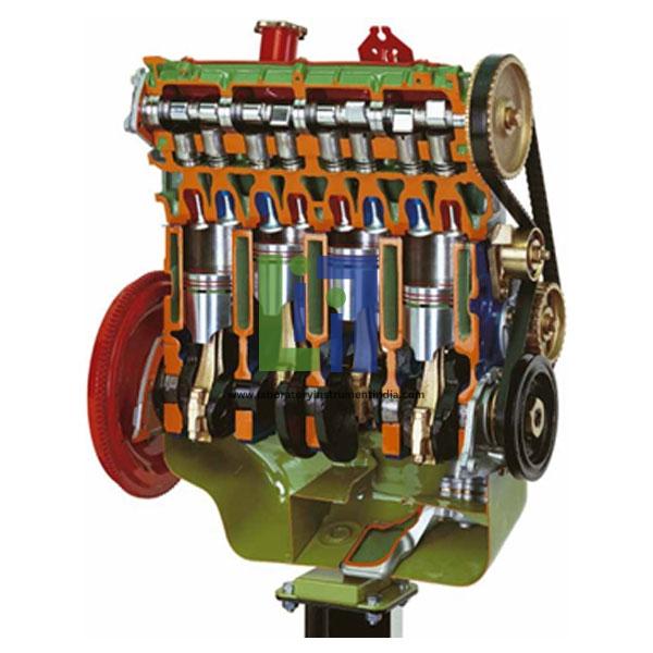 OHC Petrol Engine With Timing Belt Cutaway