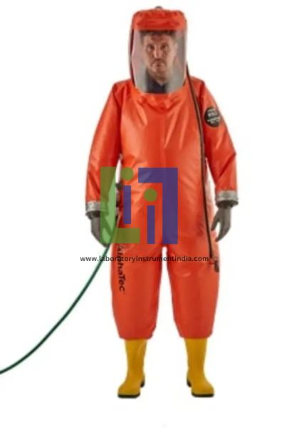 Orange Protective Suit with Sewn-in Socks