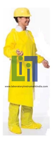 Protective Gowns with Thumb Loops