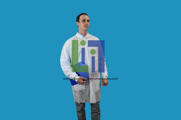 Safety Cleanroom Compatible Polypropylene Lab Coats