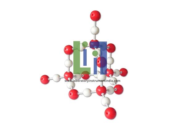 Silica Crystal Structure Model