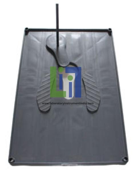 Squatting plate,plastic,w/o pan,120x80cm