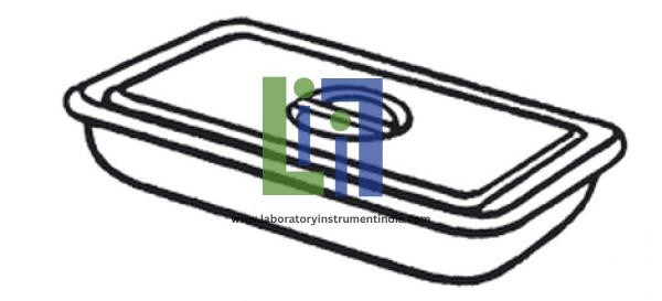 Tray,instr,ss,225x125x50mm,w/cover