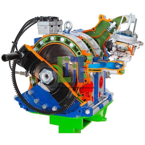 Twin rotor Wankel Petrol Engine Cutaway