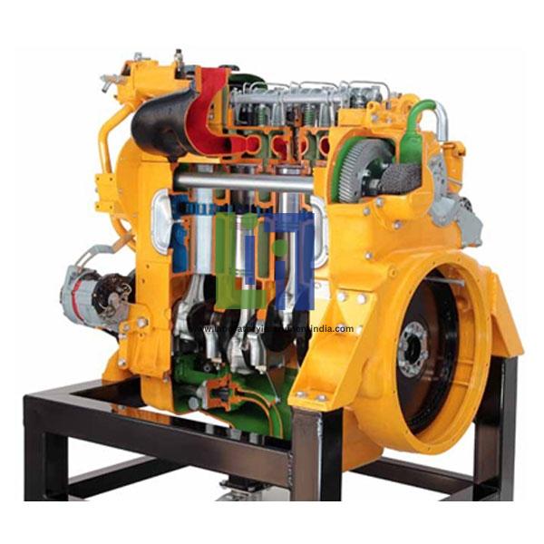Two Stroke Four Cylinder Detroit Diesel Engine Cutaway